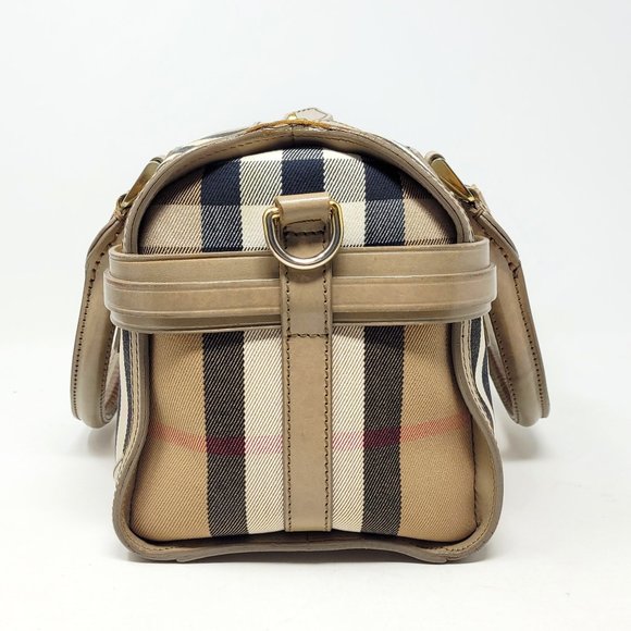 BURBERRY Beige Bridle House Check Handbag - Picture 4 of 16